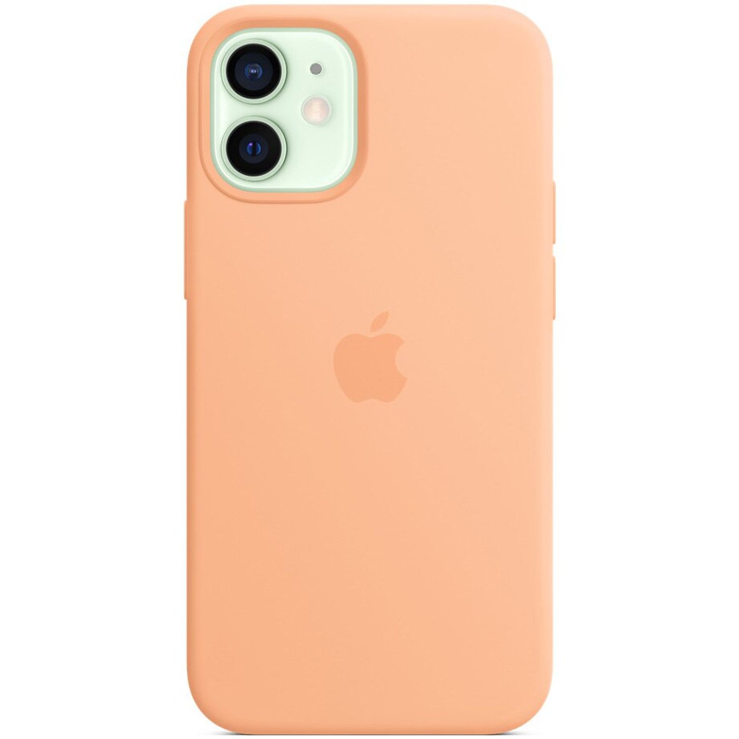 Husa de protectie Apple Silicone Case MagSafe pentru IPhone 12 mini, Cantaloupe fotografia produsului View 2 L