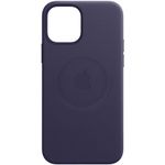 Husa de protectie Apple Leather Case MagSafe pentru iPhone 12 mini Leather Case with MagSafe, Deep Violet fotografia produsului