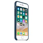 Husa de protectie Apple pentru iPhone 8 / iPhone 7, Piele, Cosmos Blue fotografia produsului View 2 S