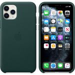 Husa de protectie Apple pentru iPhone 11 Pro, Piele, Forest Green fotografia produsului View 2 S
