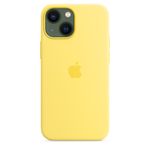 Husa de protectie Apple Silicone Case with MagSafe pentru iPhone 13 mini, Lemon Zest fotografia produsului View 2 S