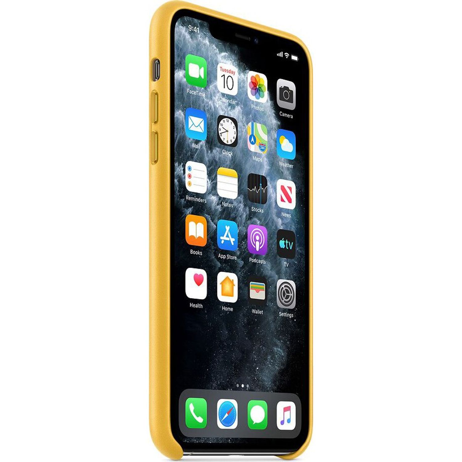 Husa de protectie Apple pentru iPhone 11 Pro Max, Piele, Meyer Lemon fotografia produsului View 2 L