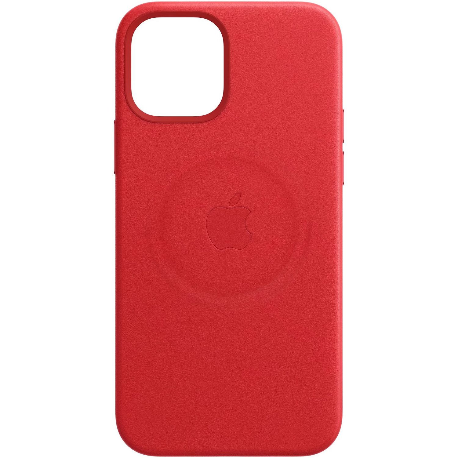 Husa de protectie Apple Leather Case MagSafe pentru iPhone 12 Pro Max, (PRODUCT)RED fotografia produsului