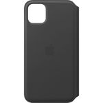 Husa de protectie Apple pentru iPhone 11 Pro Max, Leather Folio - Black fotografia produsului