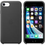 Husa de protectie Apple pentru iPhone SE 2, Piele, Black fotografia produsului View 3 S