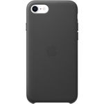 Husa de protectie Apple pentru iPhone SE 2, Piele, Black fotografia produsului