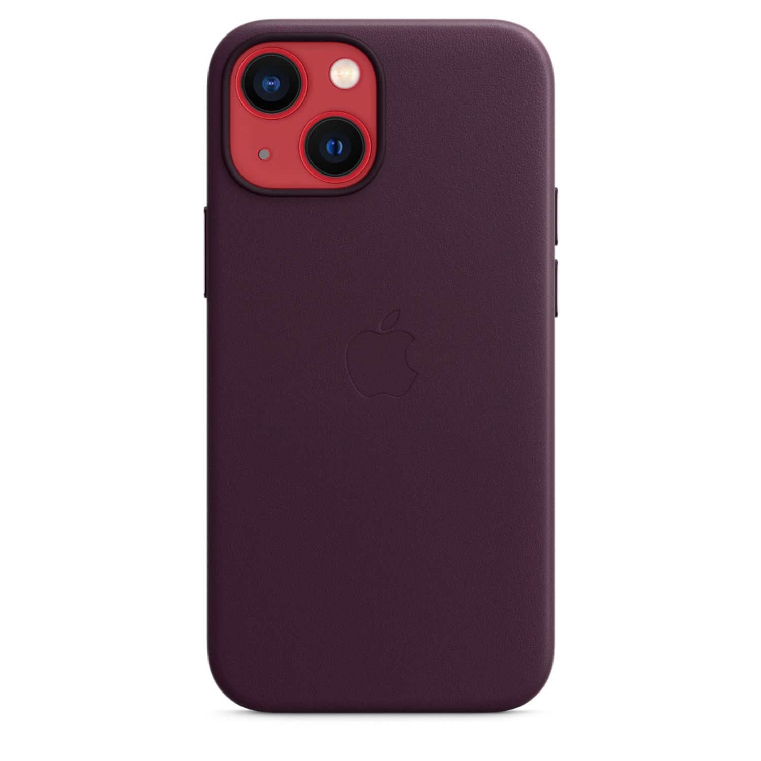 Husa de protectie Apple Leather Case with MagSafe pentru iPhone 13 mini, Dark Cherry fotografia produsului View 3 L