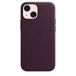 Husa de protectie Apple Leather Case with MagSafe pentru iPhone 13 mini, Dark Cherry fotografia produsului View 2 S