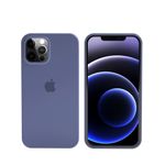 Husa de protectie Apple Silicone microfibra pentru iPhone 12/12 Pro, Heather Purple fotografia produsului View 2 S