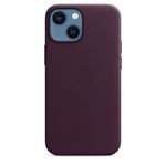 Husa de protectie Apple Leather Case with MagSafe pentru iPhone 13 mini, Dark Cherry fotografia produsului View 5 S