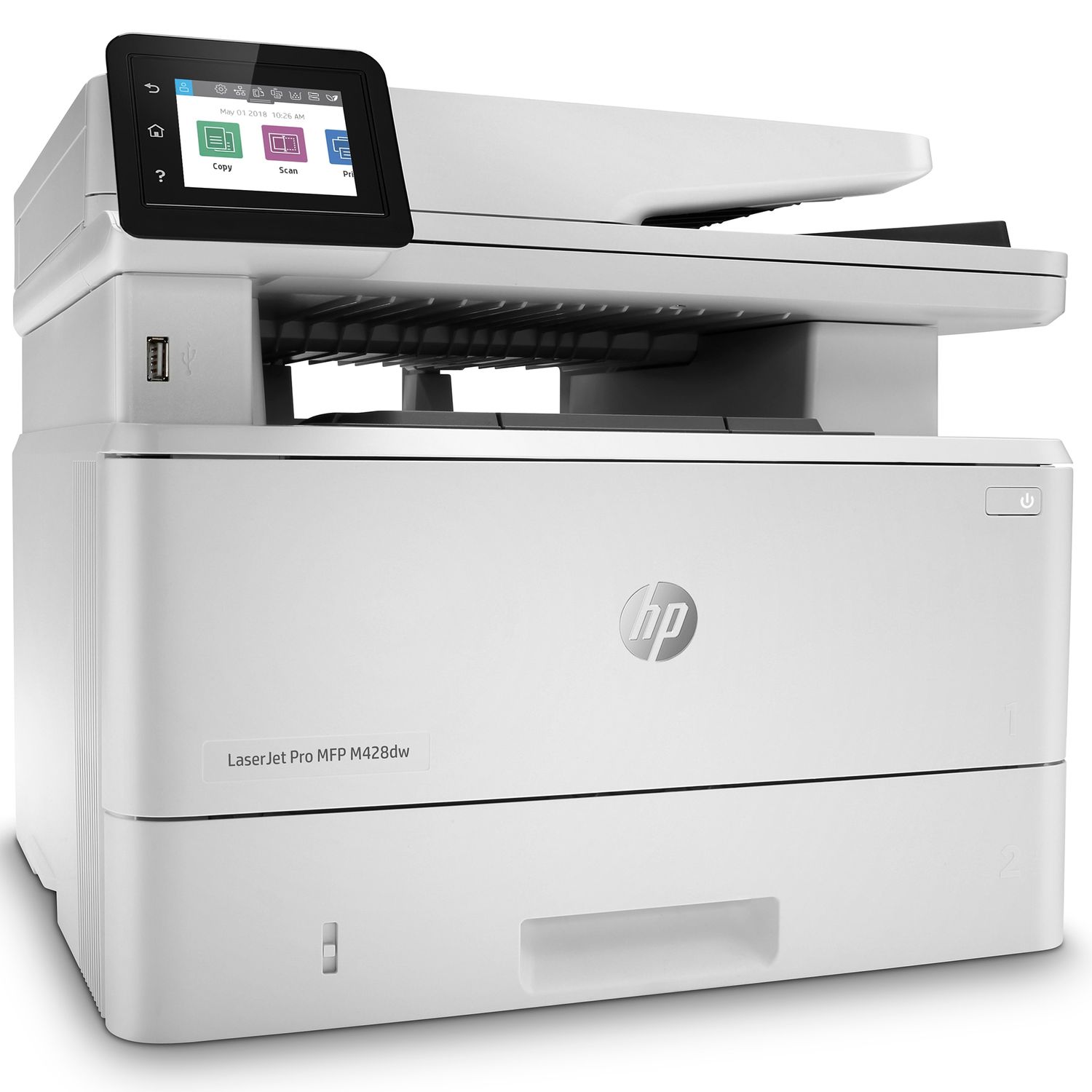 Multifunctional laser monocrom HP Laserjet Pro MFP M428dw, Duplex, ADF, Retea, Wireless, A4 fotografia produsului View 4 L