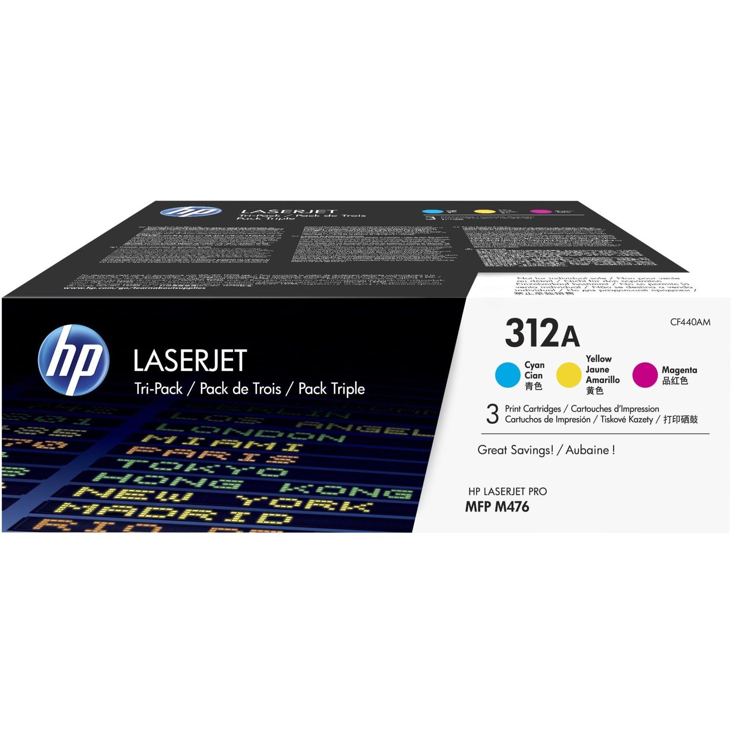 Toner HP 312A, Tri Pack, C/M/Y fotografia produsului