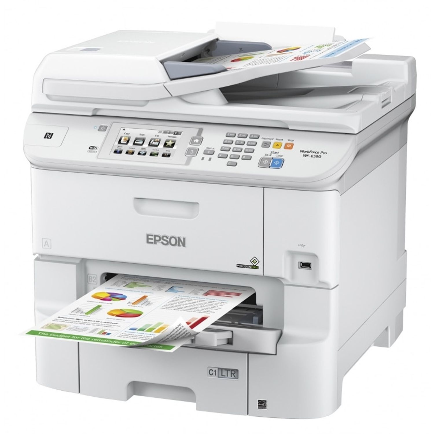 Multifunctional Inkjet color Epson WorkForce Pro WF-6590DWF, A4 fotografia produsului View 2 L
