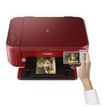 Multifunctional Canon Pixma MG3650, A4, Wireless, Rosu fotografia produsului View 3 S