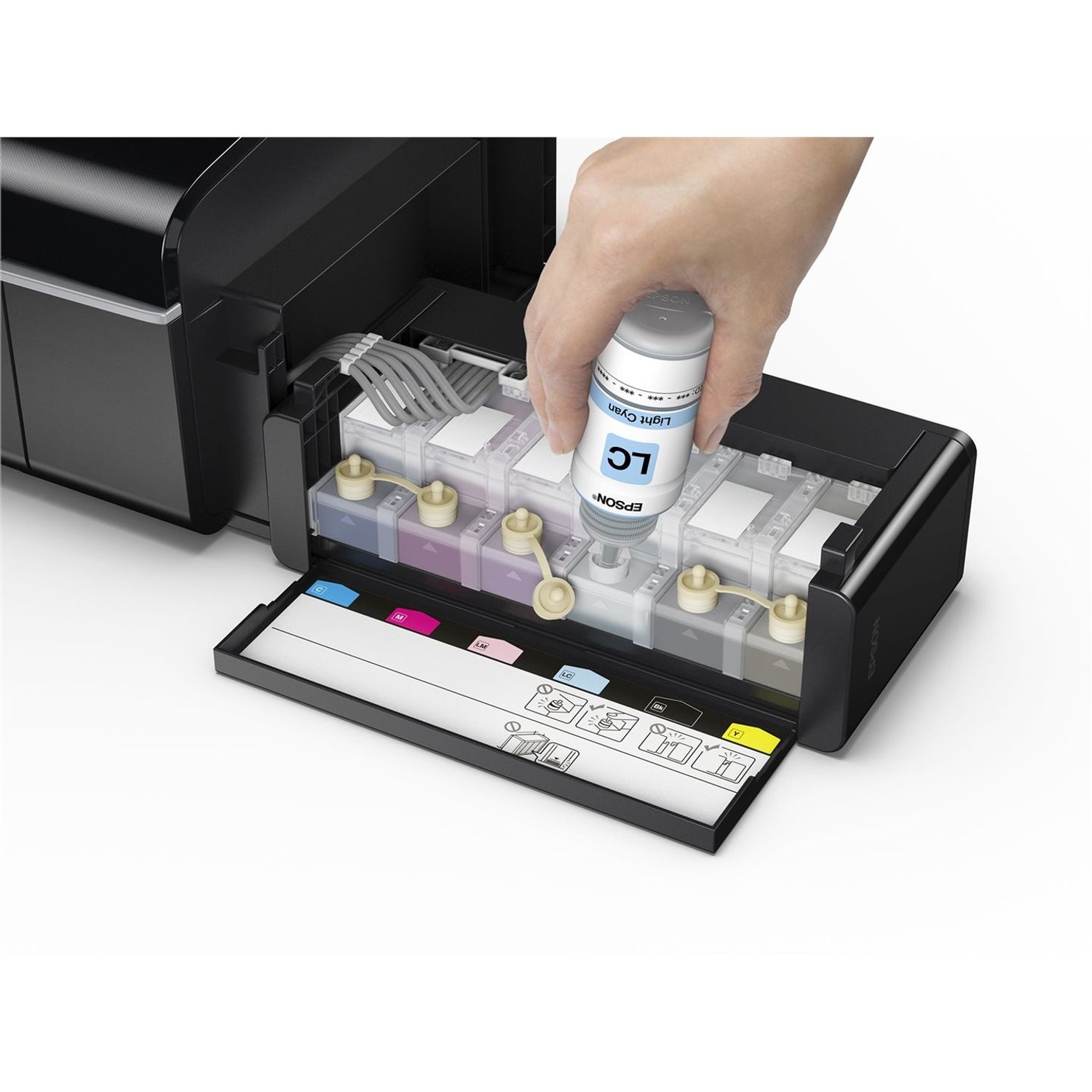 Imprimanta Inkjet color Epson EcoTank L805 CISS, A4, Wireless fotografia produsului View 4 L