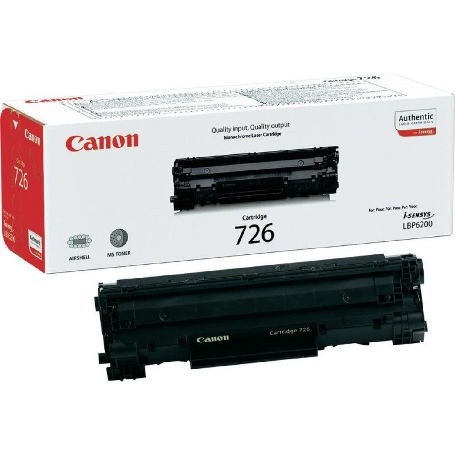 Toner Canon CRG726, Negru fotografia produsului