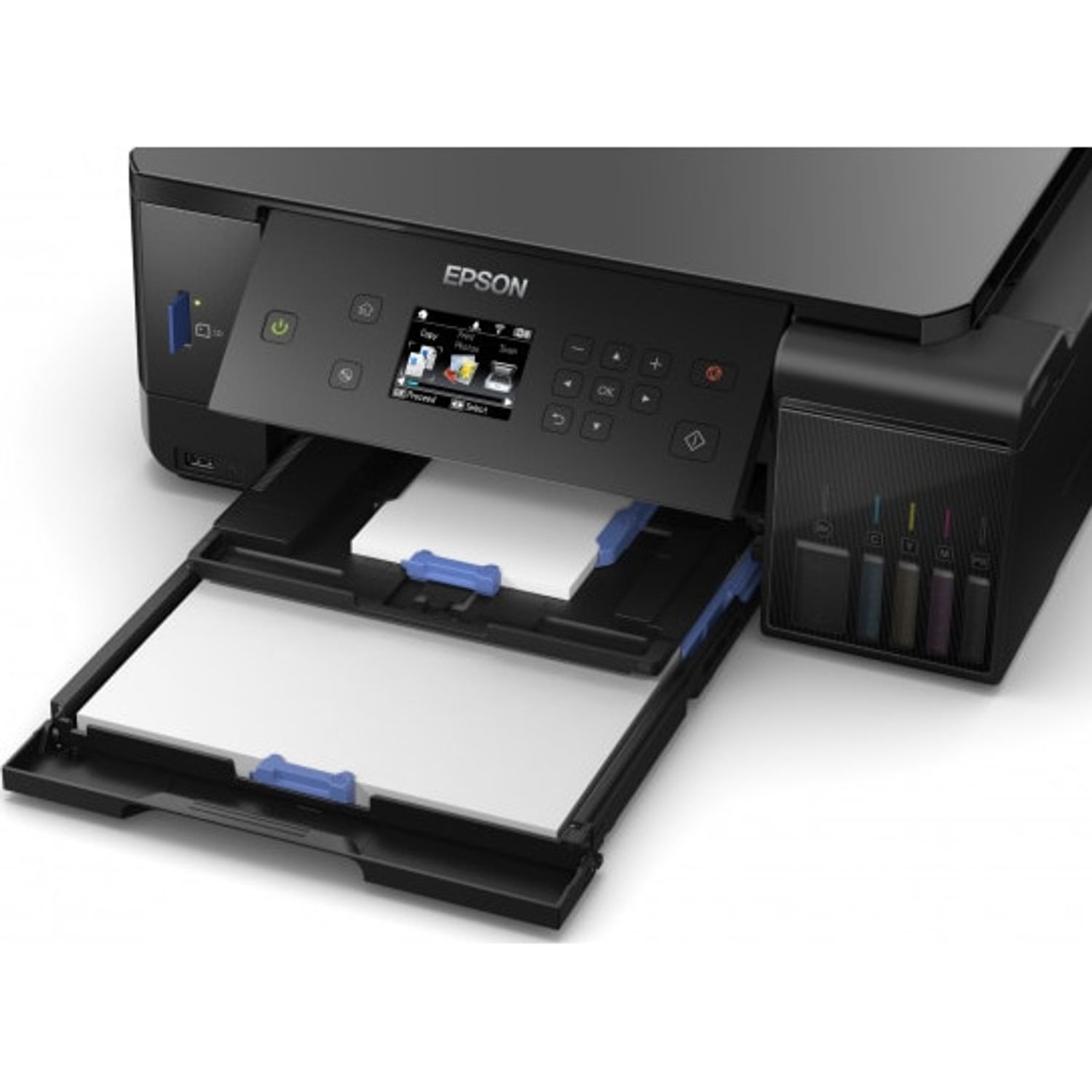 Multifunctional Inkjet color Epson L7160 CISS, Retea, Wireless, Duplex, A4 fotografia produsului View 2 L