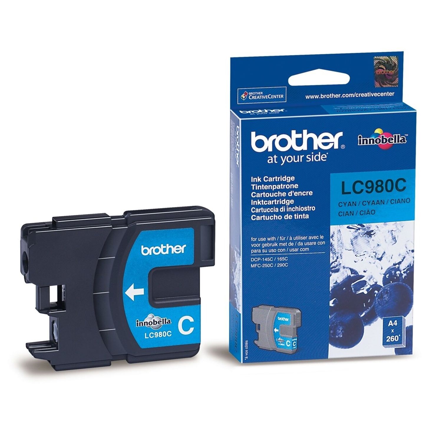 Cartus Brother LC980C Cyan fotografia produsului