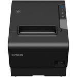 Imprimanta termica Epson TM-T88VI, Ethernet, cutter, neagra fotografia produsului View 3 S