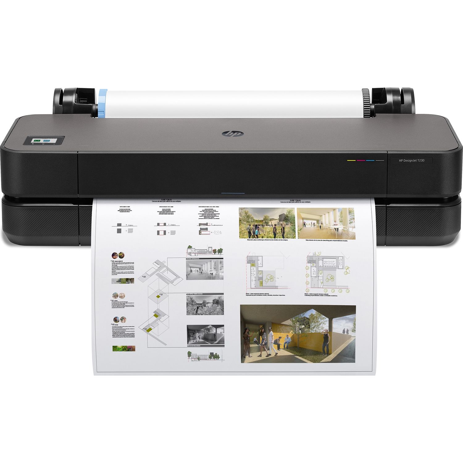 Plotter HP Designjet T230 24", Wireless, Retea, A1 fotografia produsului View 2 L