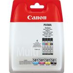 Set 4 cartuse originale Canon CLI581 Cyan/Magenta/Yellow/Black Multipack ,2103C004AA fotografia produsului