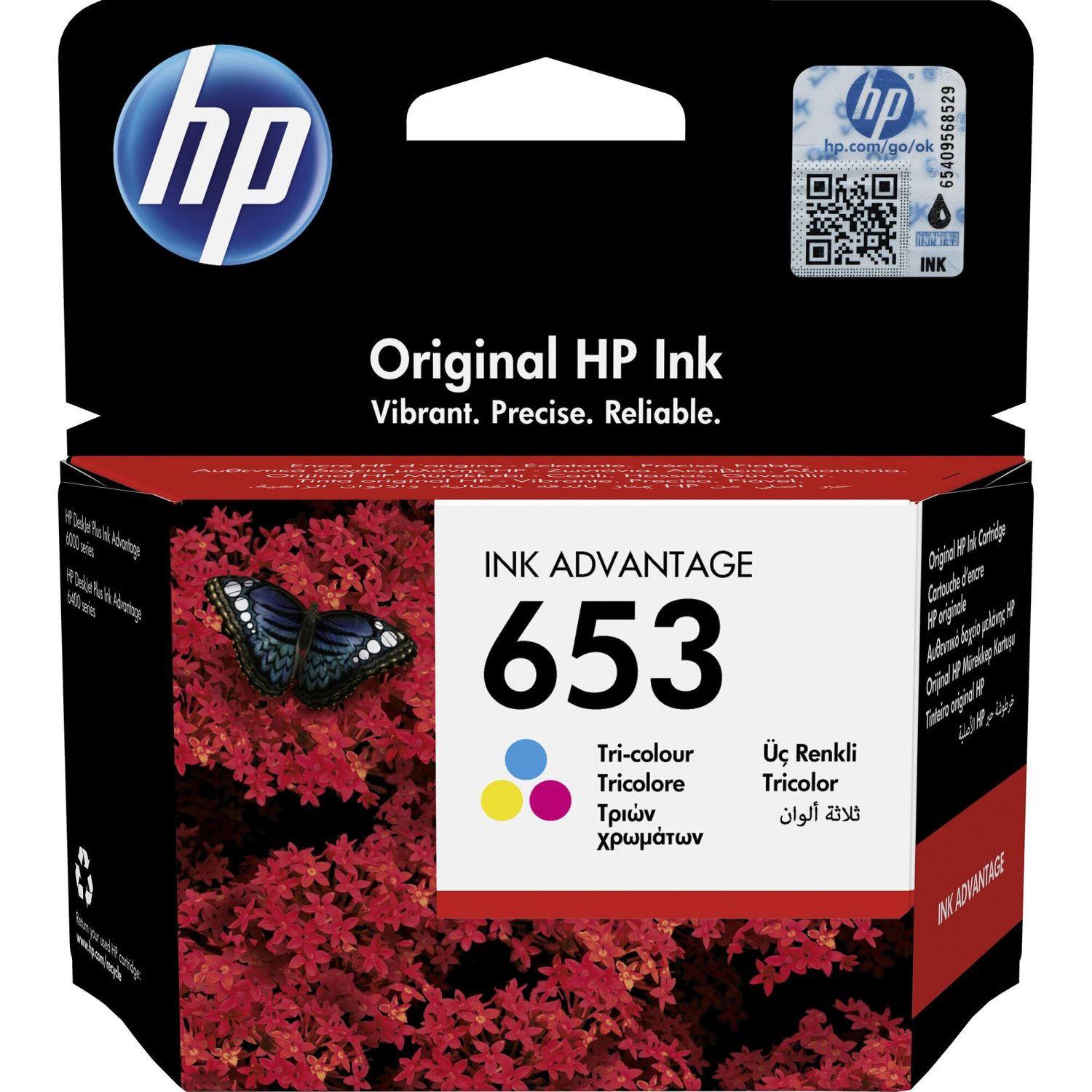 Cartus cerneala HP 653, Tri-color fotografia produsului