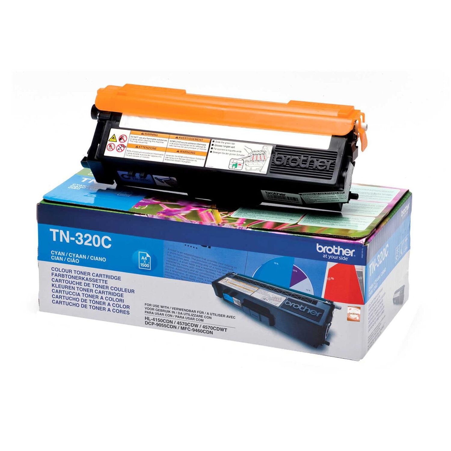 Toner Brother TN320C Cyan fotografia produsului