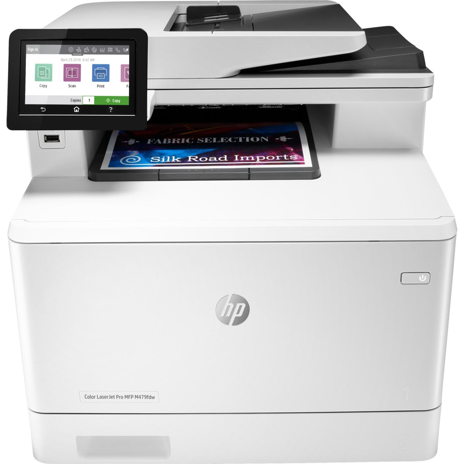 Multifunctional laser color HP Laserjet Pro MFP M479fdw, Duplex, ADF, Retea, Wireless, A4 fotografia produsului View 2 L