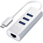 Hub Type-C Satechi Aluminium 3x USB 30, Ethernet, Argintiu fotografia produsului