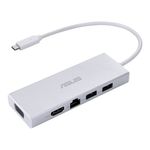 Docking station ASUS OS200, Type-C, Gigabit, 2K, Alb fotografia produsului