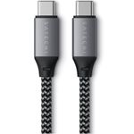 Cablu USB-C to USB-C 100W Satechi, impletit, Gri fotografia produsului View 4 S