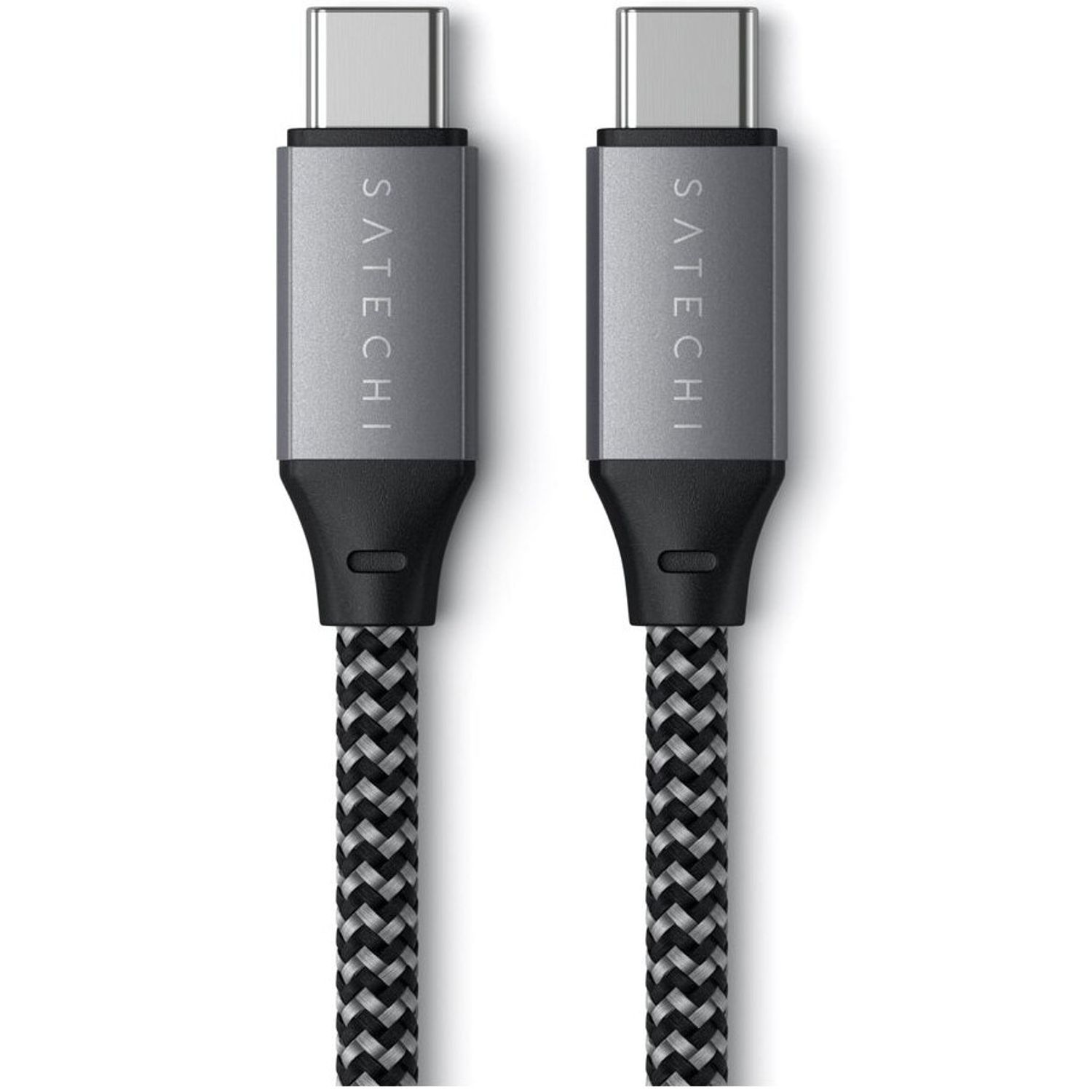 Cablu USB-C to USB-C 100W Satechi, impletit, Gri fotografia produsului View 4 L