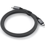 Cablu USB-C to USB-C 100W Satechi, impletit, Gri fotografia produsului View 2 S
