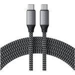 Cablu USB-C to USB-C 100W Satechi, impletit, Gri fotografia produsului View 5 S