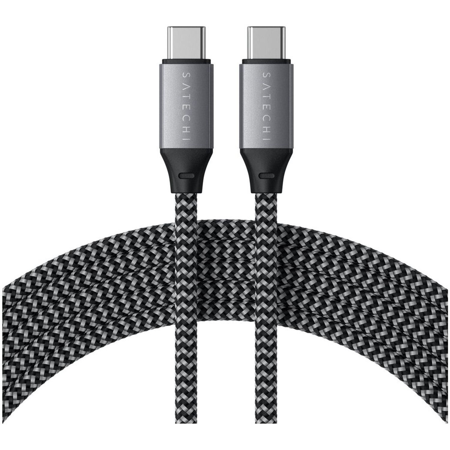 Cablu USB-C to USB-C 100W Satechi, impletit, Gri fotografia produsului View 5 L