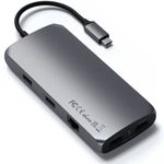 Adaptor USB-C Multiport Satechi MX Dual 4K HDMI 60Hz/30Hz fotografia produsului View 2 S