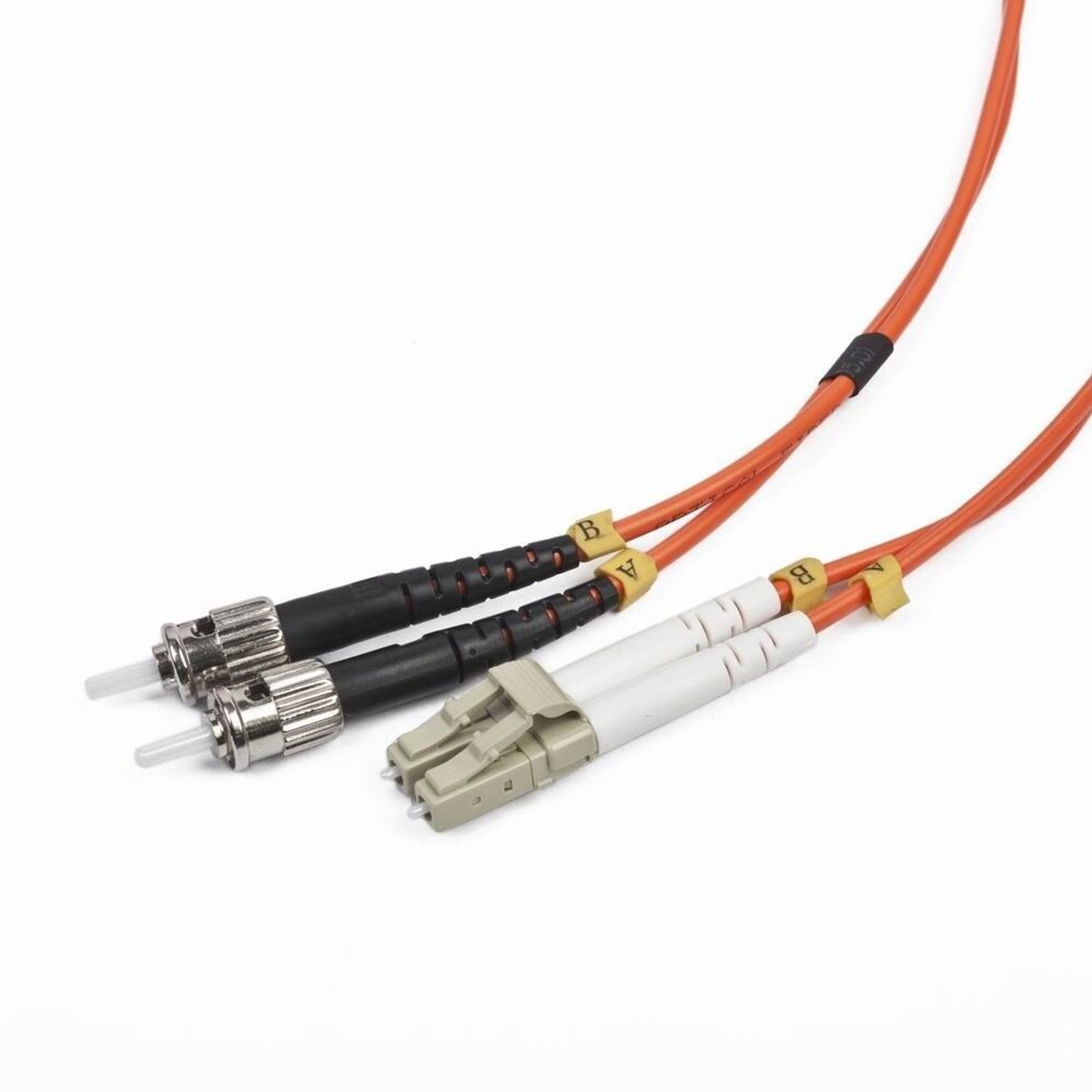Cablu fibra optica, conectori LC-ST, 1m, duplex multimode, CFO-LCST-OM2-1M fotografia produsului