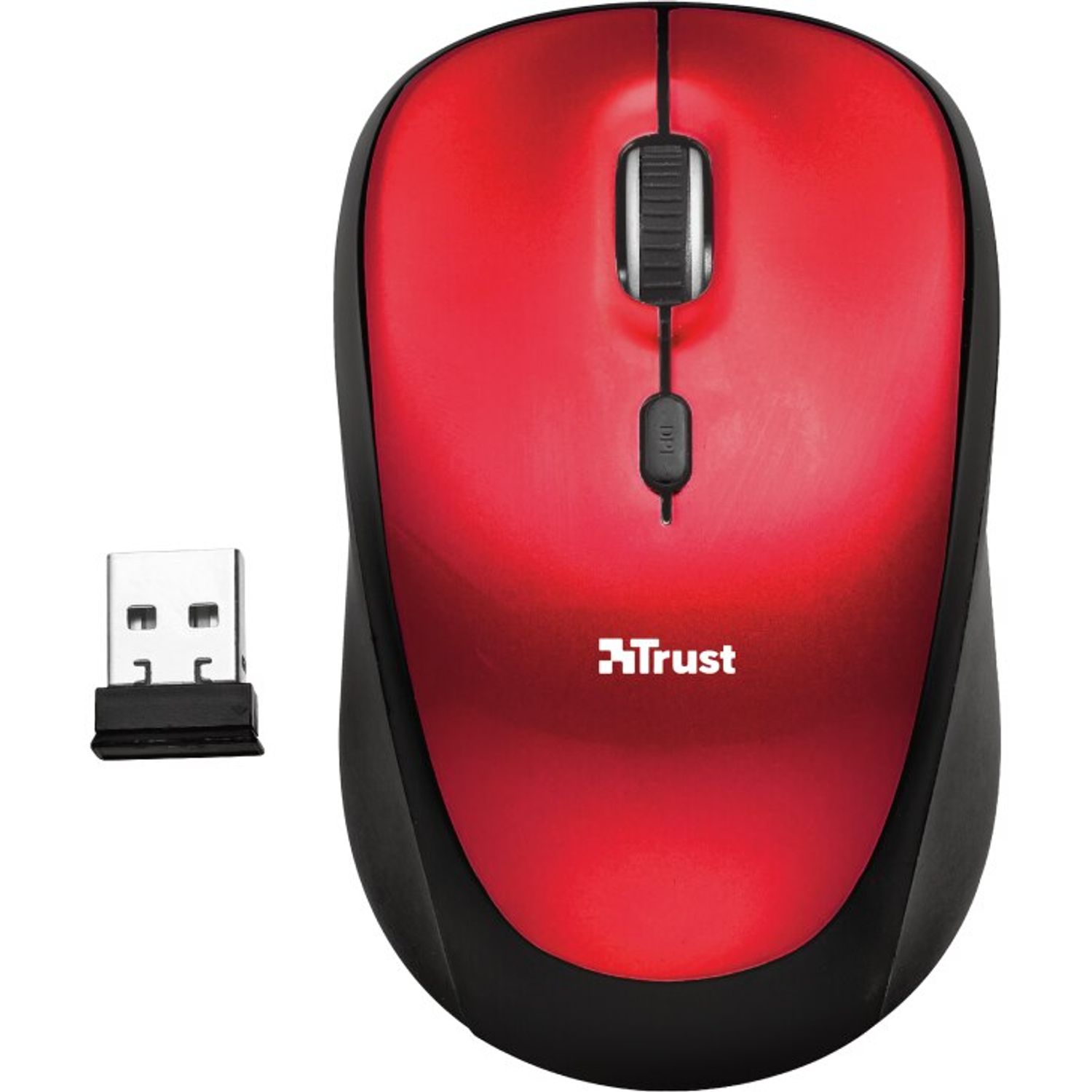 Husa laptop cu mouse wireless Trust Yvo, 156", Rosu fotografia produsului View 4 L