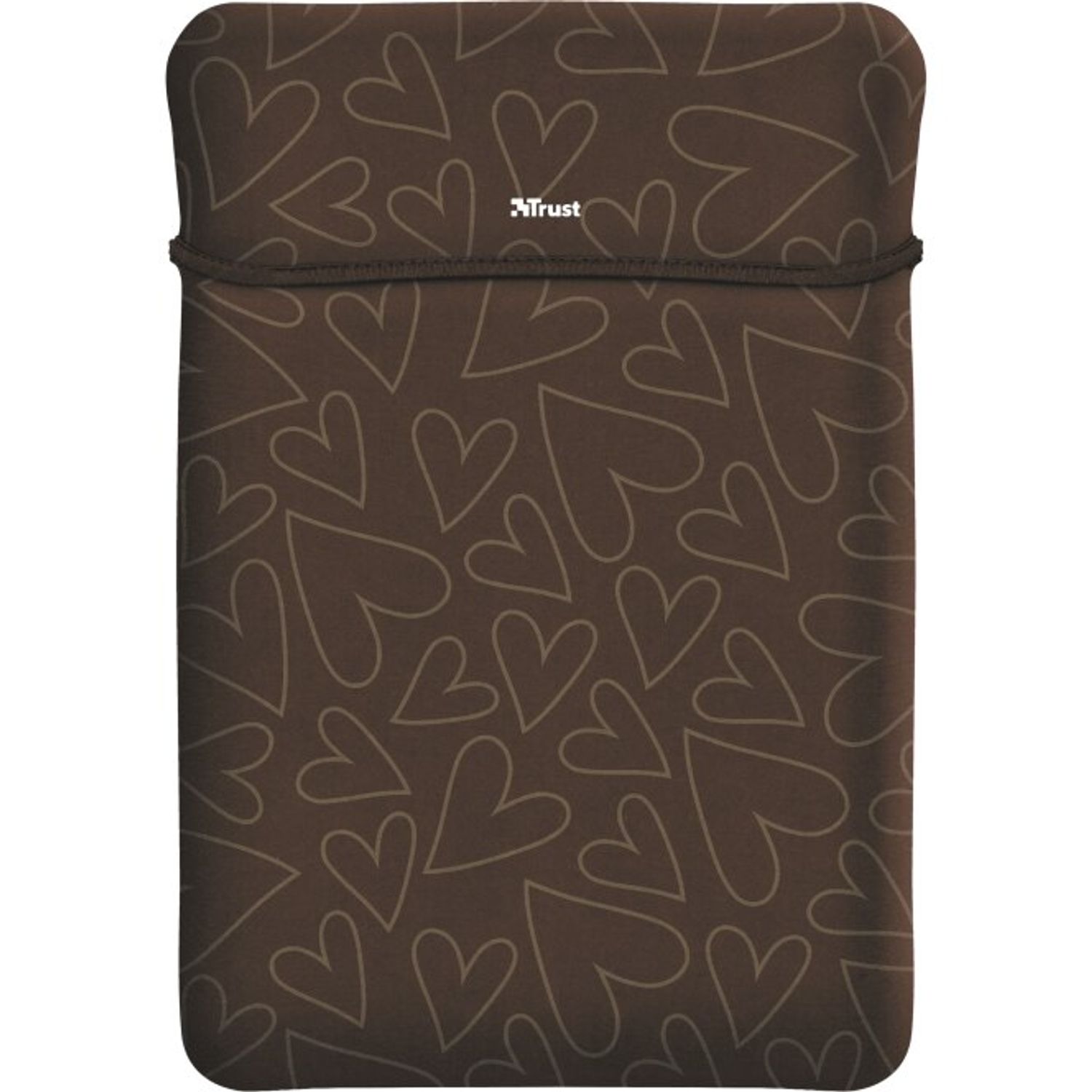 Husa laptop cu mouse wireless Trust Yvo, 156", Brown Hearts fotografia produsului View 2 L