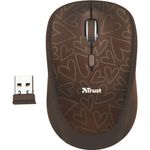Husa laptop cu mouse wireless Trust Yvo, 156", Brown Hearts fotografia produsului View 4 S
