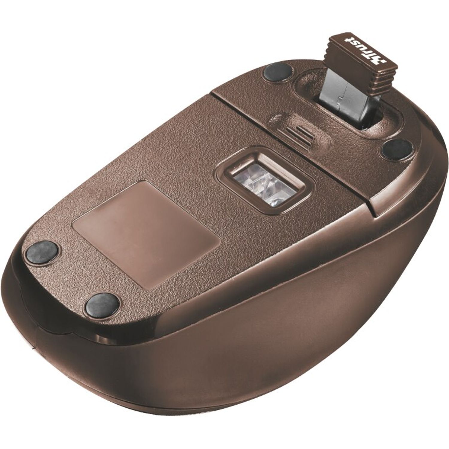 Husa laptop cu mouse wireless Trust Yvo, 156", Brown Hearts fotografia produsului View 7 L