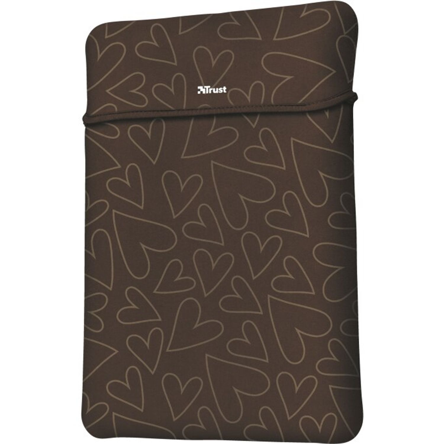 Husa laptop cu mouse wireless Trust Yvo, 156", Brown Hearts fotografia produsului View 6 L