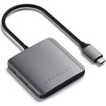 Hub USB-C Satechi 4 porturi 4xUSB-C p&acirc;na la 5 Gbps, Gri spatial fotografia produsului View 4 S