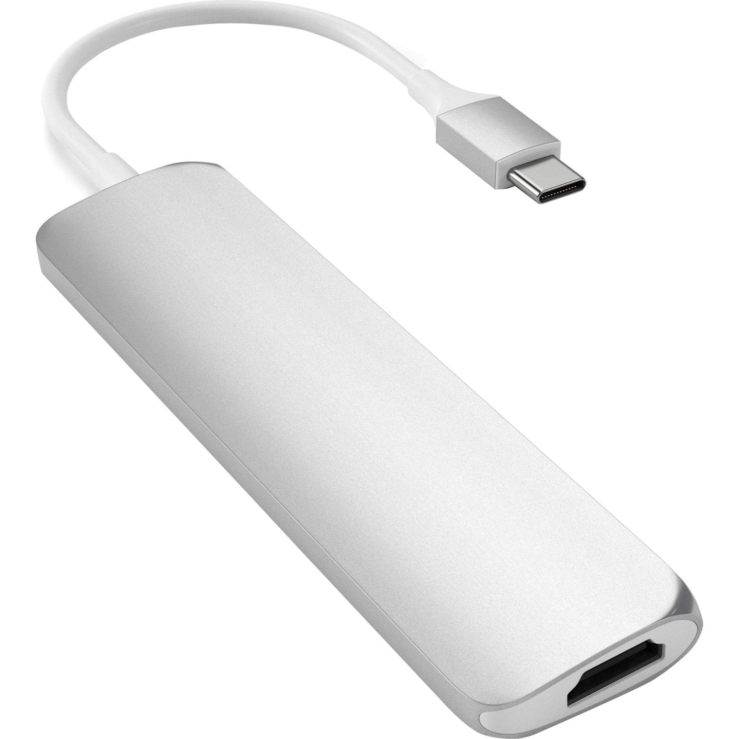 Docking station Satechi TYPE-C Slim Multimedia Adapter V2, Silver fotografia produsului View 2 L