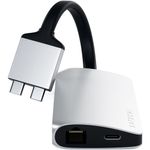 Adaptor USB-C Satechi Dual Multimedia, Argintiu fotografia produsului View 2 S