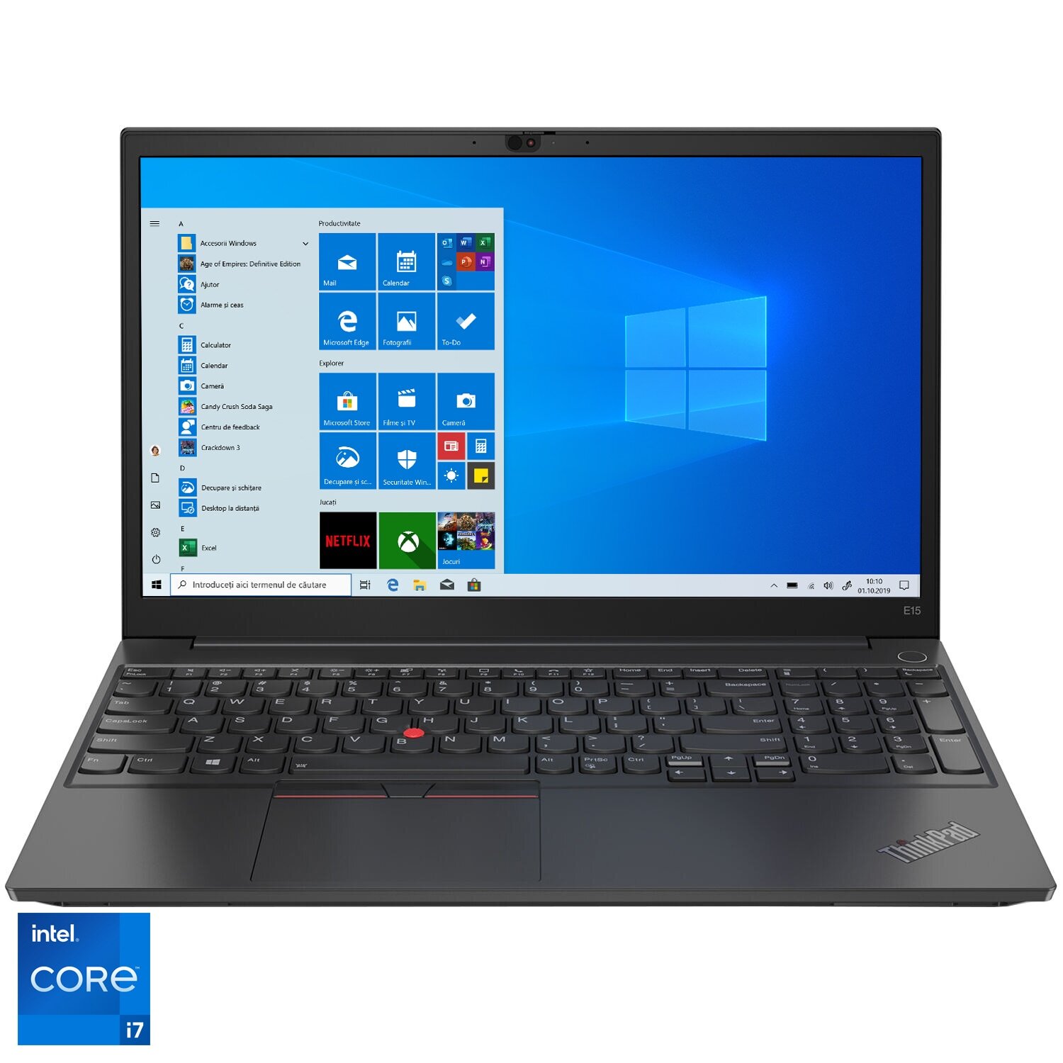 Laptop Lenovo ThinkPad E15 Gen 2 cu procesor Intel Core i7-1165G7, 156", Full HD fotografia produsului