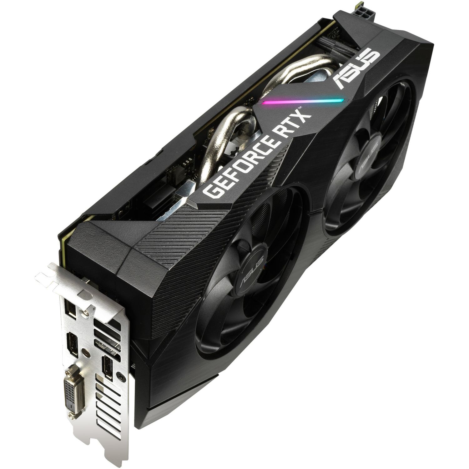 Placa video Asus Dual GeForce RTX 2060 Evo, 12GB GDDR6, 192-bit fotografia produsului View 5 L