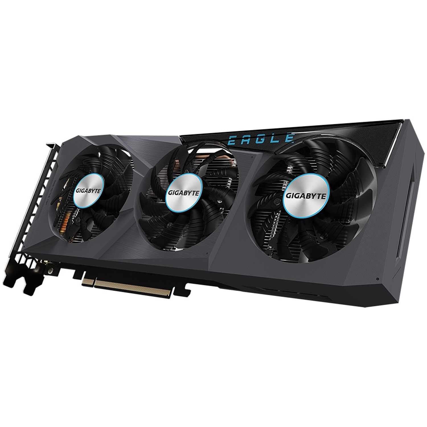 Placa video Gigabyte Radeon RX 6600 EAGLE, 8GB GDDR6, 128-bit fotografia produsului View 3 L