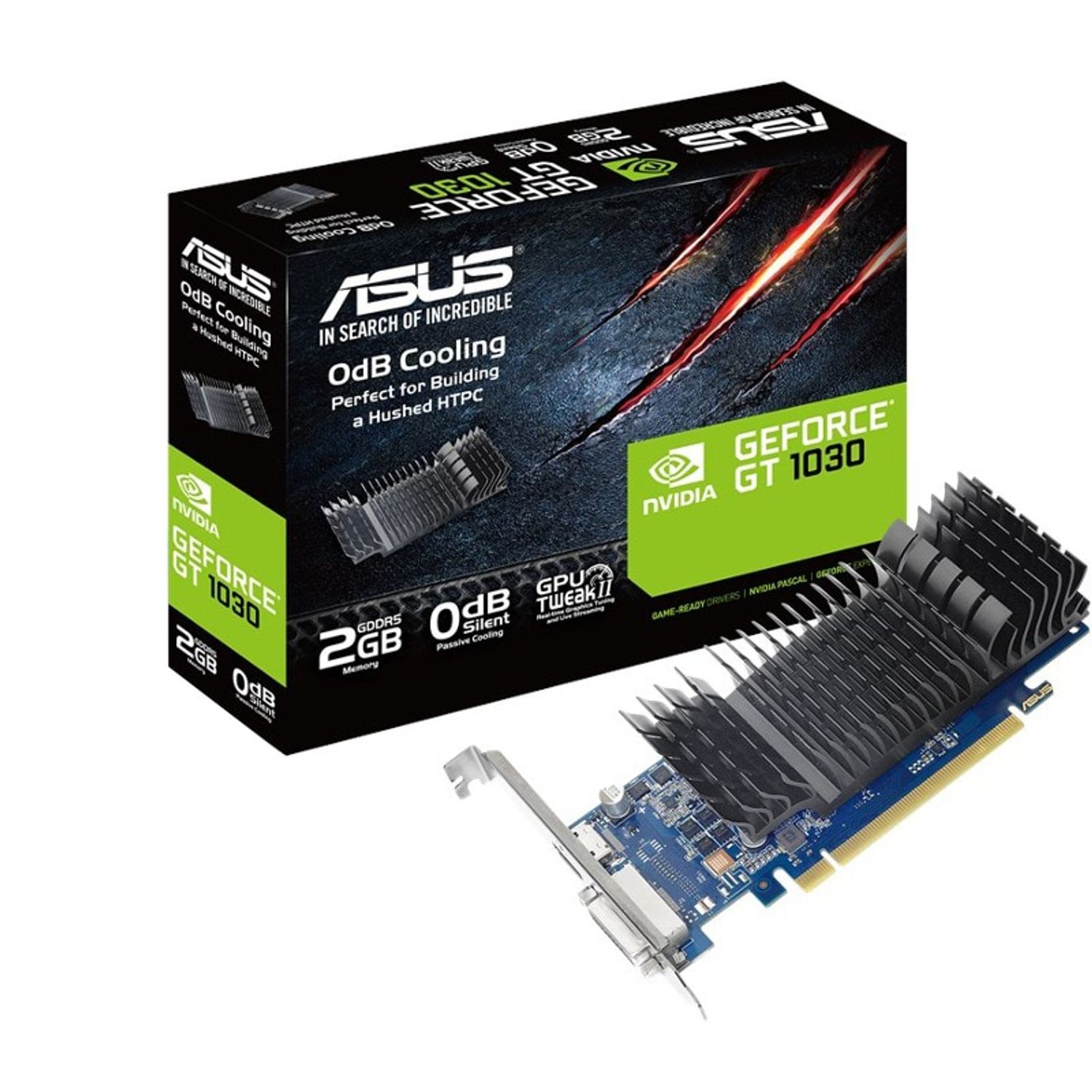 Placa video Asus GeForce GT1030 SL, 2GB GDDR5, 64-bit fotografia produsului View 4 L