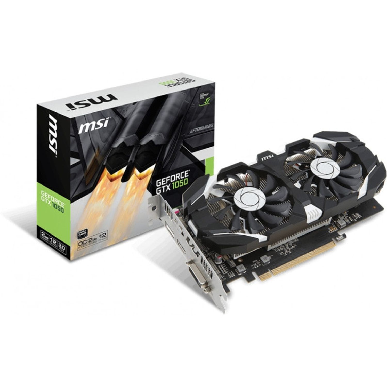 Placa video MSI GTX 1050 2GT OCV1, 2GB DDR5, 128-bit fotografia produsului View 2 L